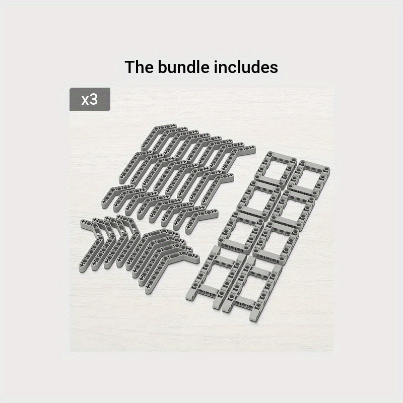 40 piece set of Technical Parts Beams for DIY building blocks, including Angular Beam Frame and Liftarm Brick accessories.