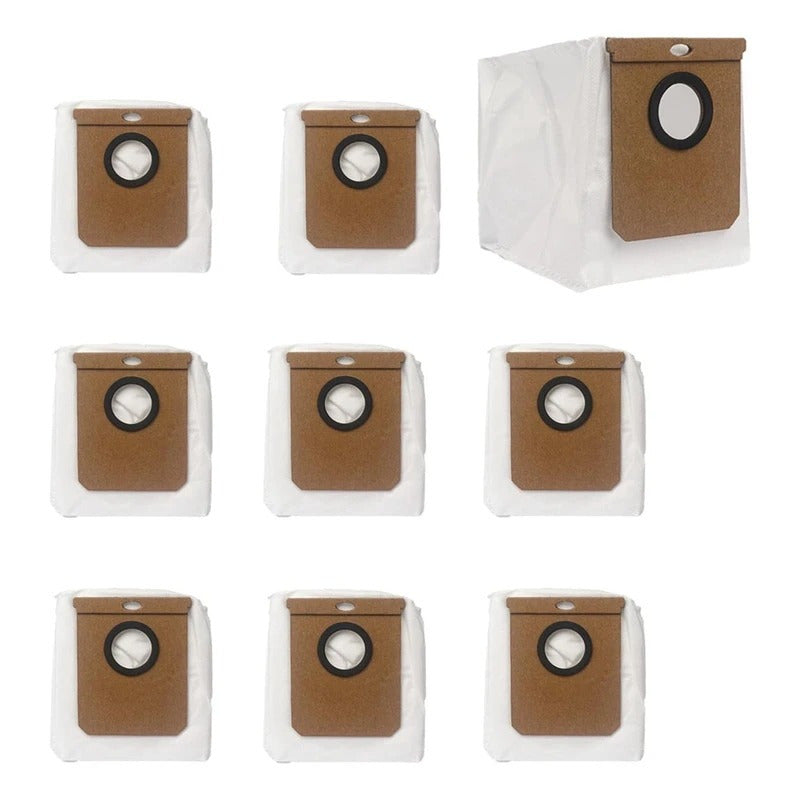 Eufy 9-Pack of Large 2.5L Vacuum Dust Bags Made of Paper Material, Designed for Compatibility with L50 SES/L60 SES, Conga Home 10000/8090 Ultra/9090 AI, Perfect for Floor Attachment Replacement