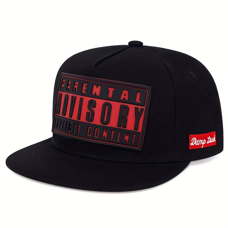 Men's hip hop cap available in 6 colors with lightweight acrylic material; choose from 1 piece alphabet design.