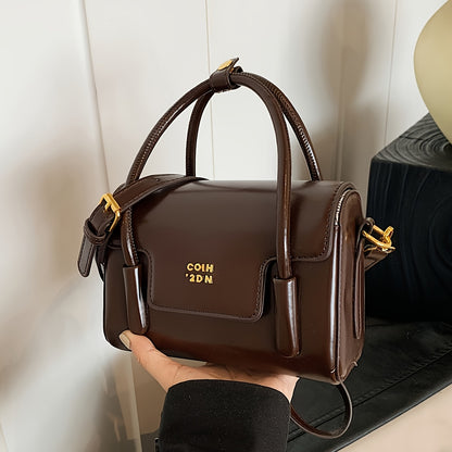 Niche Design Retro Small Square Bag, Casual and Versatile Handbag with Foreign-Style Shoulder Strap, Elegant and Fashionable for Work, Commuting, Shopping, and Dating.