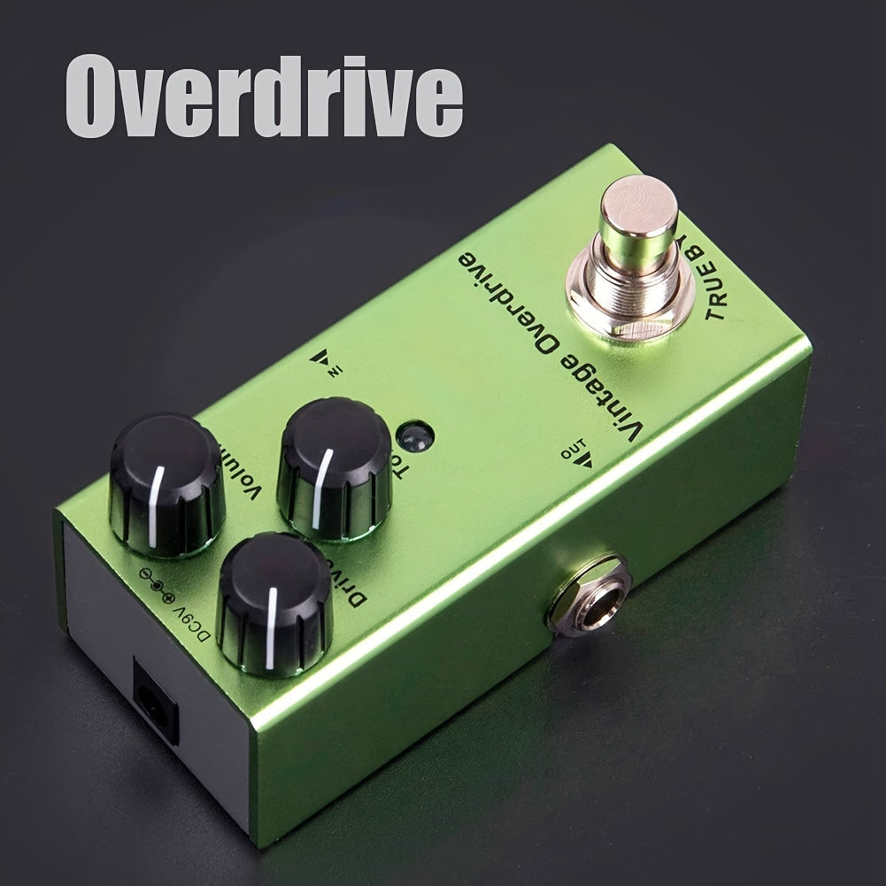 Vintage Overdrive Electric Guitar Effects Pedal