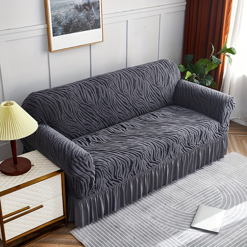 Dustproof sofa slipcover for all seasons, universal fit for couches, protects furniture in home decor.