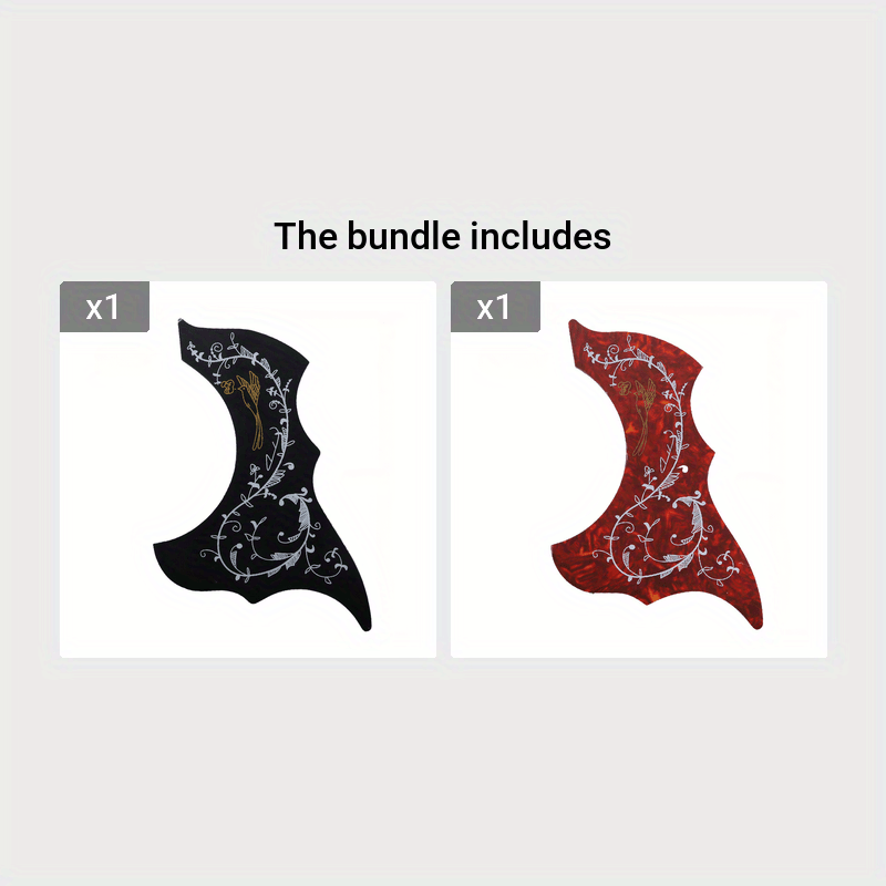 Professional acoustic guitar pickguard for 40-inch and 41-inch guitars - FF Bonfires.