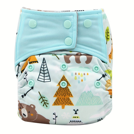 Get the Asenappy 3-piece set of top-quality cloth diapers designed for infants aged 0-2 years old. These diapers are washable, reusable, and fully adjustable to fit babies weighing between 2.99KG and 15.01KG.