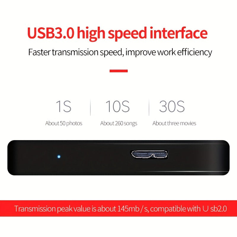 UDMA 1TB mobile hard drive for storing large files and media.