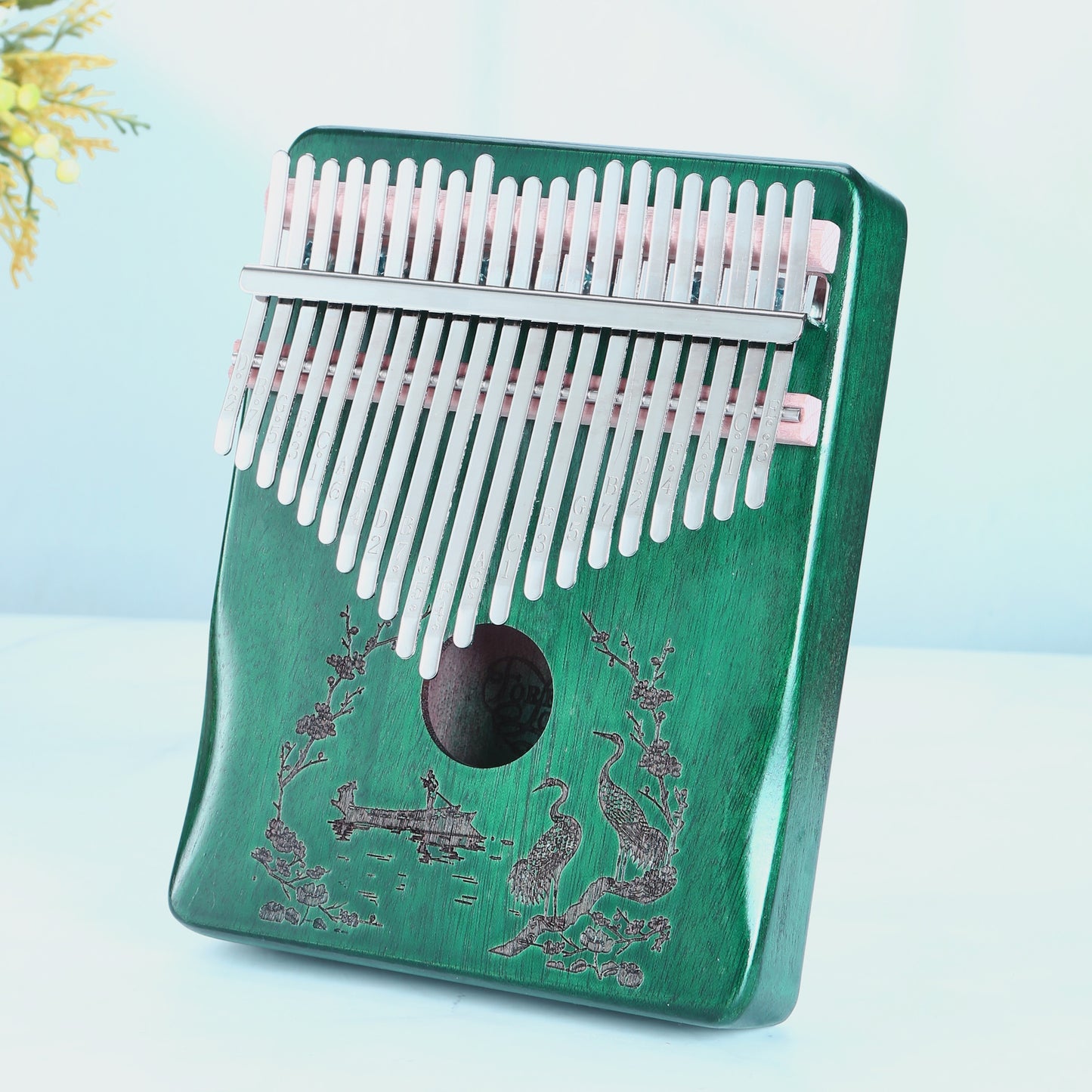 17 & 21 key Kalimba Thumb Piano with iron tines, easy to learn, portable with bag. Great music gift for beginners and professionals. Perfect for birthdays and holidays. Bonus accessories