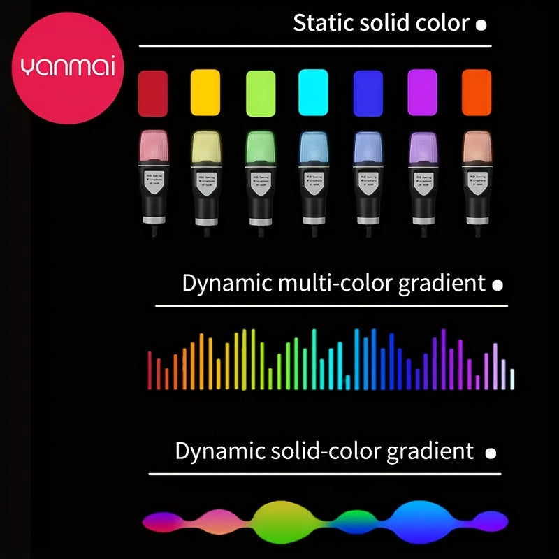 USB gaming microphone for podcast videos and streaming, with quick mute, tripod, pop filter, RGB indicator, shock mount, and rotating gain knob. Compatible with PS4/5/PC.