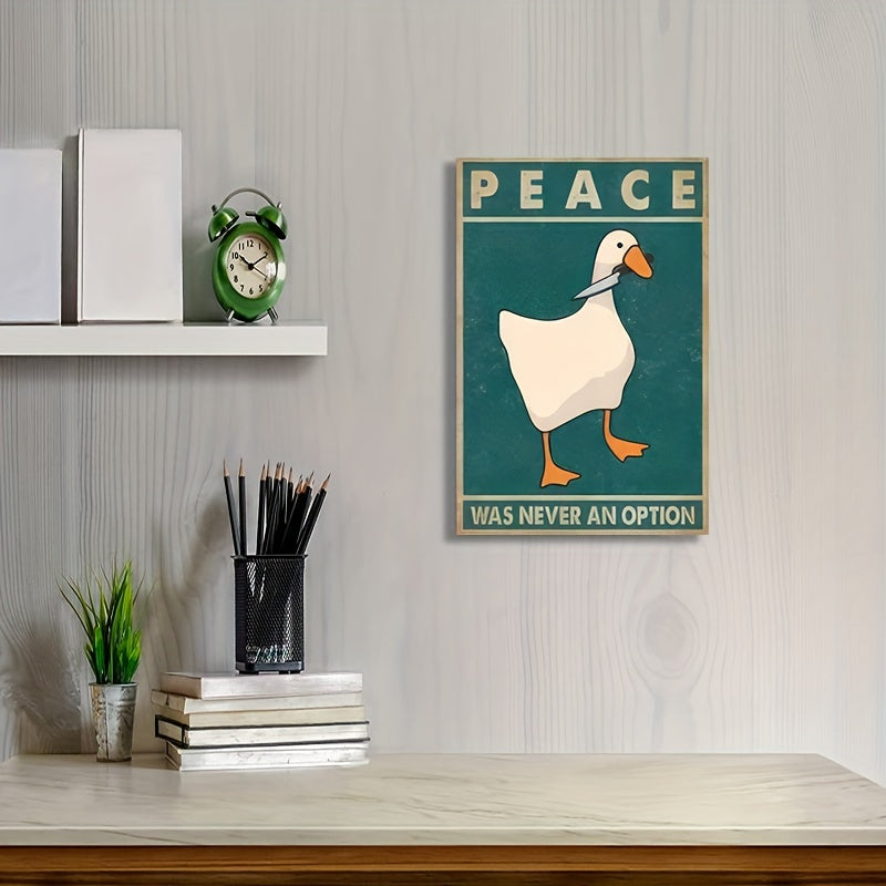 Funny Goose Retro Prints, Unframed Home Decor for Modern Living Room