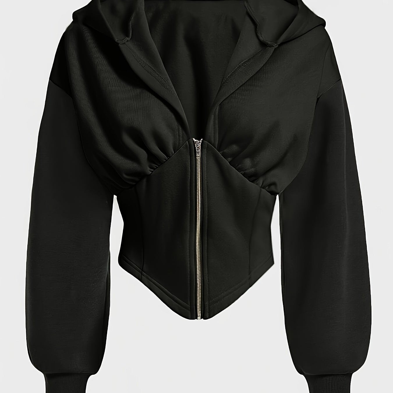 Women's Plus Size Zipper Hoodie for Fall/Spring