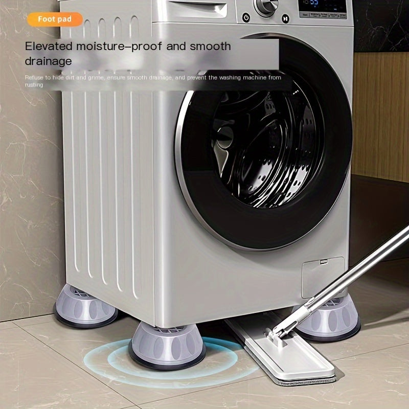 Noiseless washing machine, refrigerator, and dryer feet pads with durable shockproof rubber base.