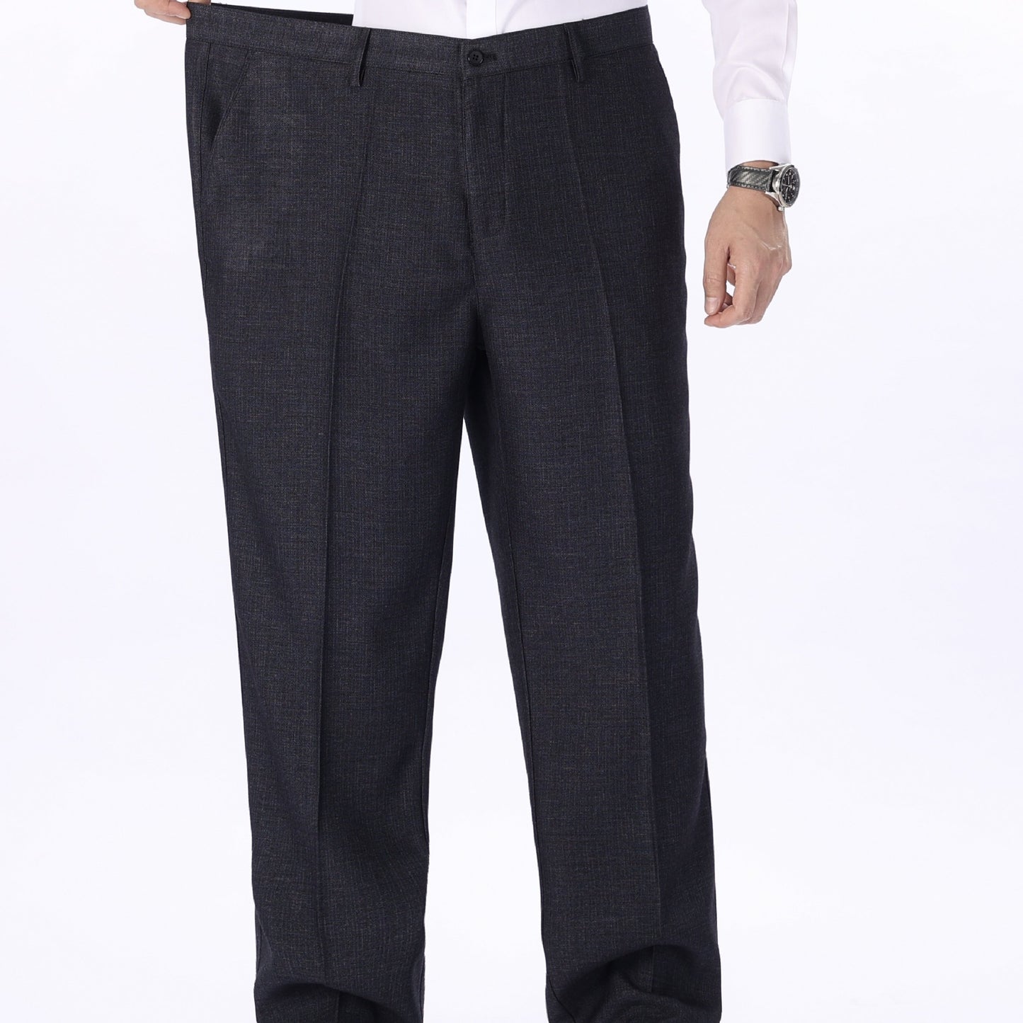 Men's Plus Size Solid Color Casual Dress Pants in Regular Fit