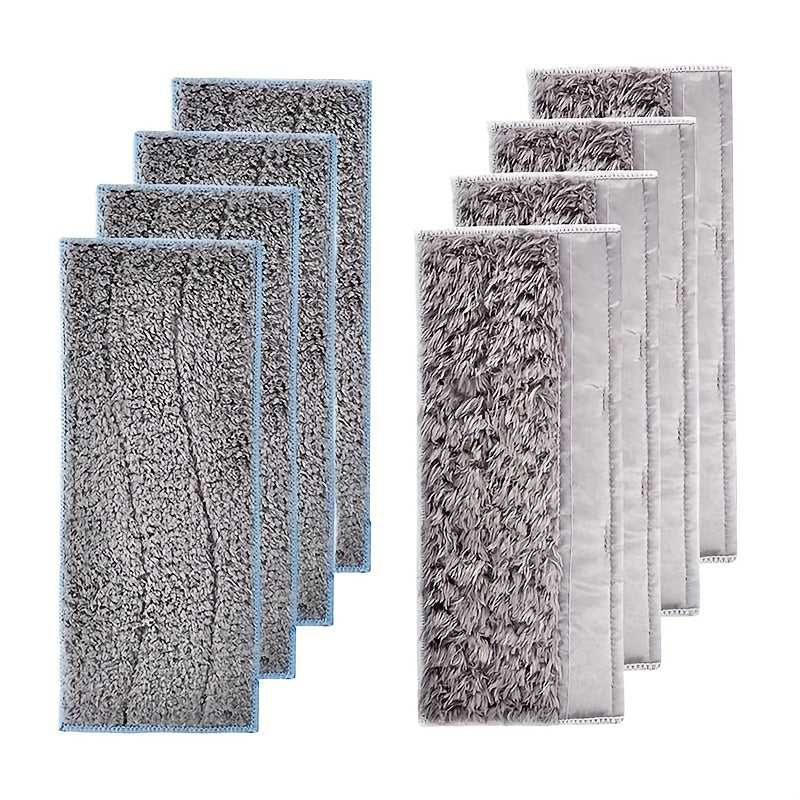 4 sets of 8 M6 pads are included in this package for the IRobot Braava Jet M6 (6110, 6012, 6112, 6113) Ultimate Robot Mop. Each set includes 4 gray washable wet mopping pads and 4 microfiber deep clean wet pads.