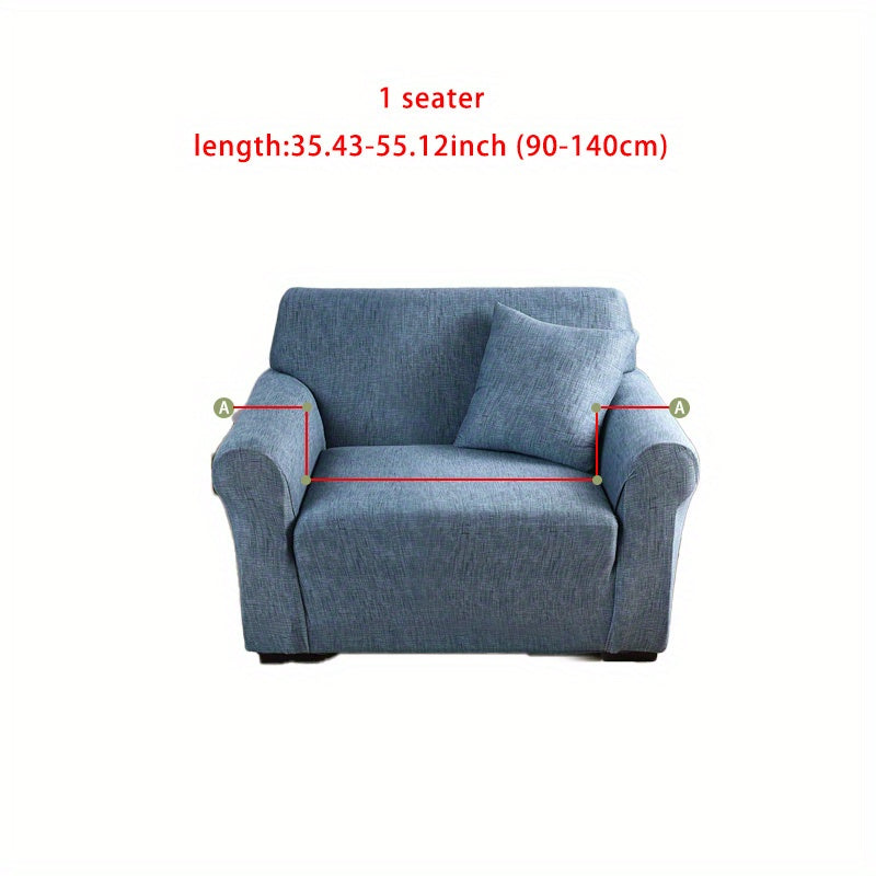 Sofa cover with elastic spandex for lounge chair, available in various sizes.