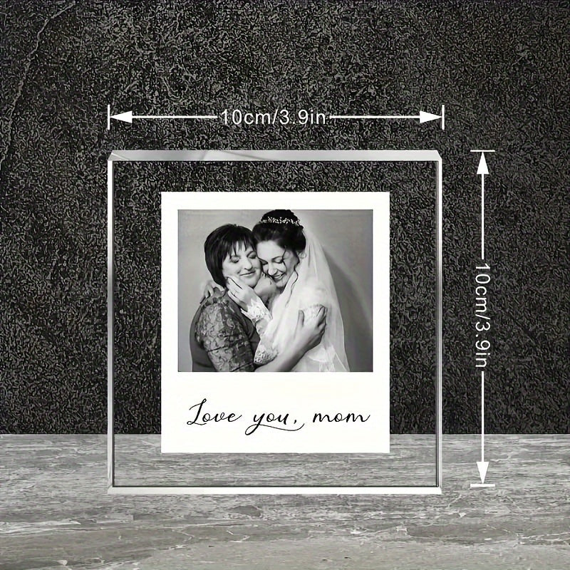 Acrylic Photo Frame Customized Just for Mom: Ideal for Mother's Day - Can be Used Indoors or Outdoors