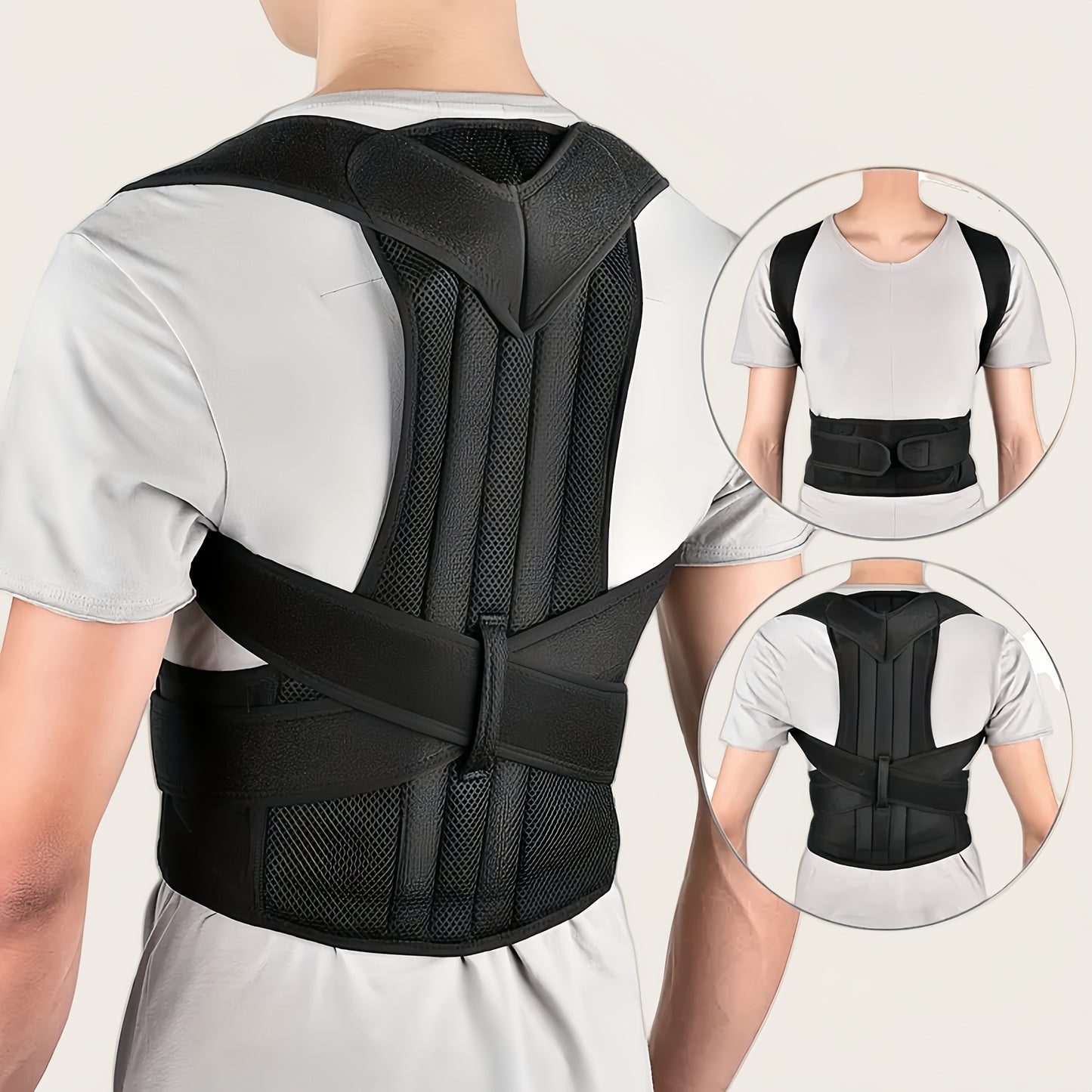 Unisex Adjustable Posture Corrector - Anti-Hunchback Support Strap