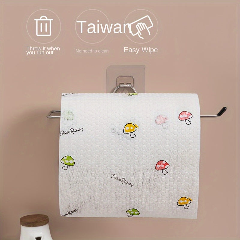 50/100/200/400 Disposable Cleaning Wipes - Non-woven PET Fabric Towels, Random Patterned, Wet/Dry Oil-Resistant, Reusable Lazy Cloth