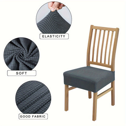 Polar Fleece Chair Slipcovers - Elastic closure, machine washable, pet-friendly, anti-scratch, seat protection for chairs.