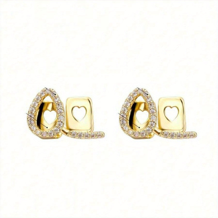 Set of 2 SKRRRRRAPPER 18K Gold Plated Tooth Grills with Synthetic Cubic Zirconia, Hip Hop Funky Rapper Jewelry, Glittery Style Grillz for Both Men and Women, Featuring December Birthstone, Perfect for Parties, Halloween, and All Year Round.