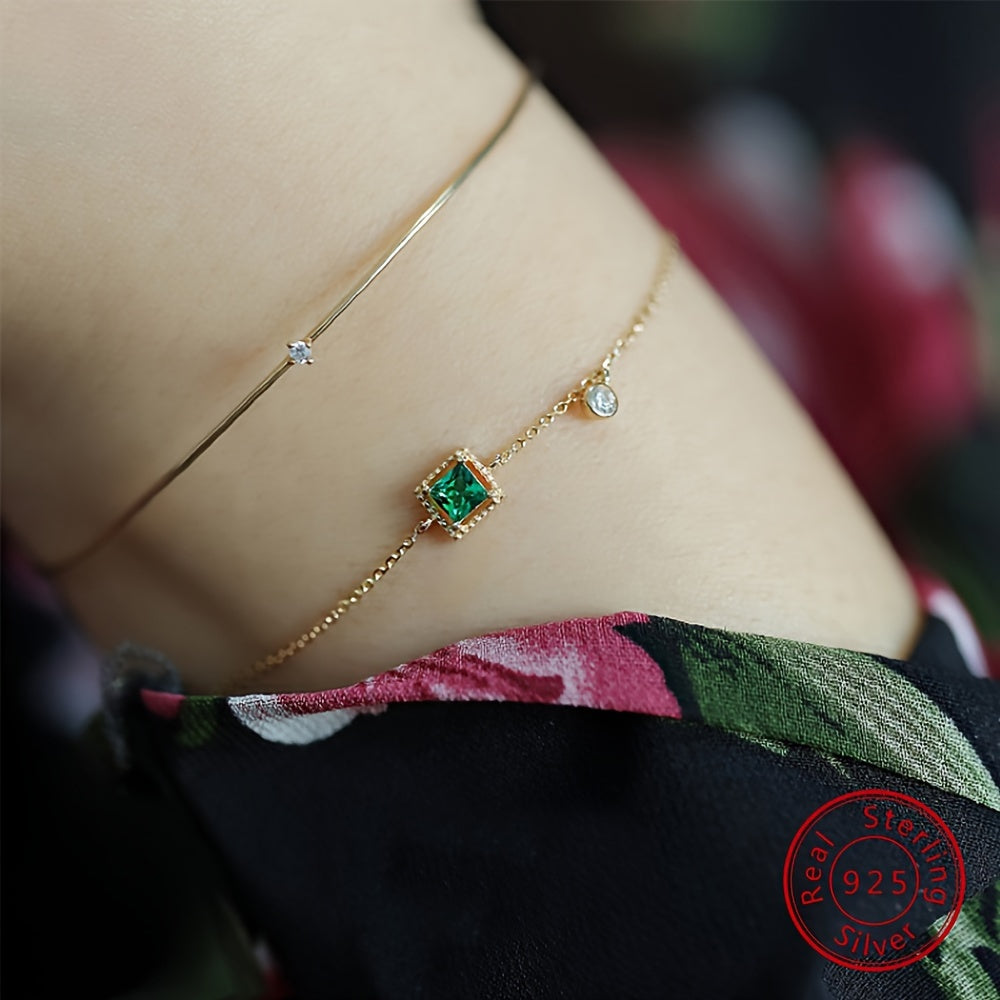 Simple yet elegant, this high-end S925 sterling silver bracelet is the perfect accessory for any woman. With a Japanese light luxury retro design, this thin bracelet is sure to complement any outfit. It makes a great gift for your girlfriend on