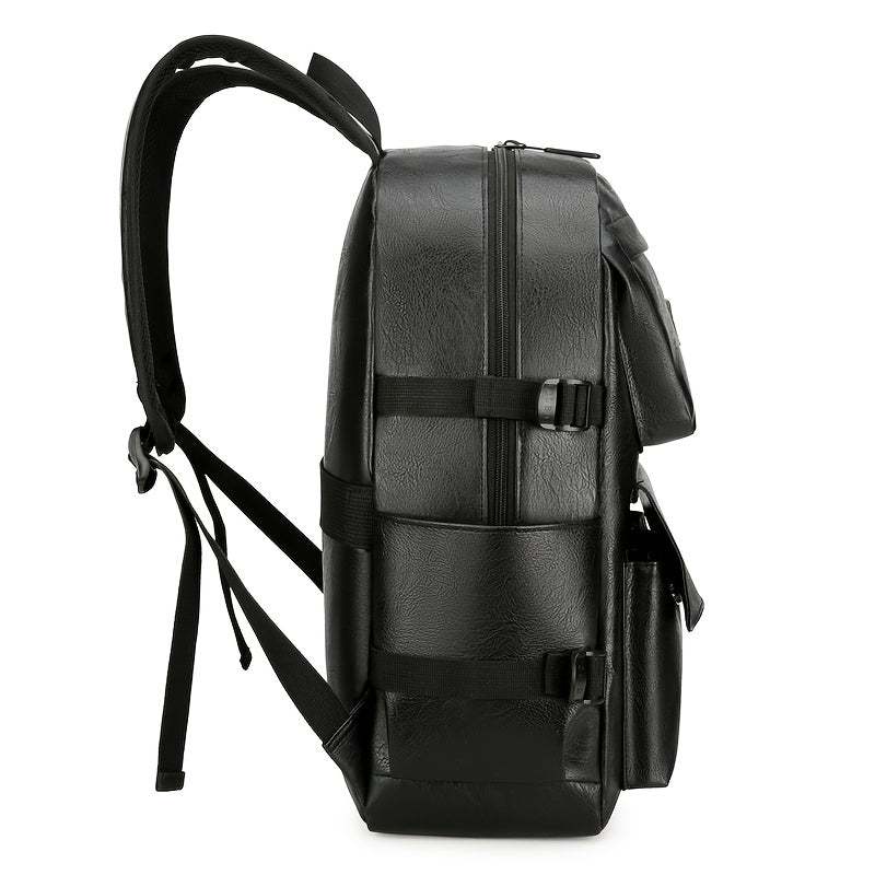 High-capacity, waterproof laptop backpack for men, suitable for business and travel.