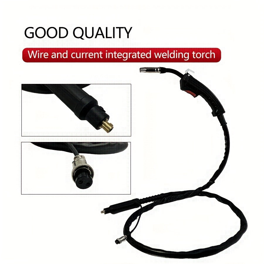 14AK Gasless Welding Torch with Heavy-Duty Cable, Metal, Anti-Aging, Corrosion-Resistant, Long Life, Easy Setup, No Battery Required