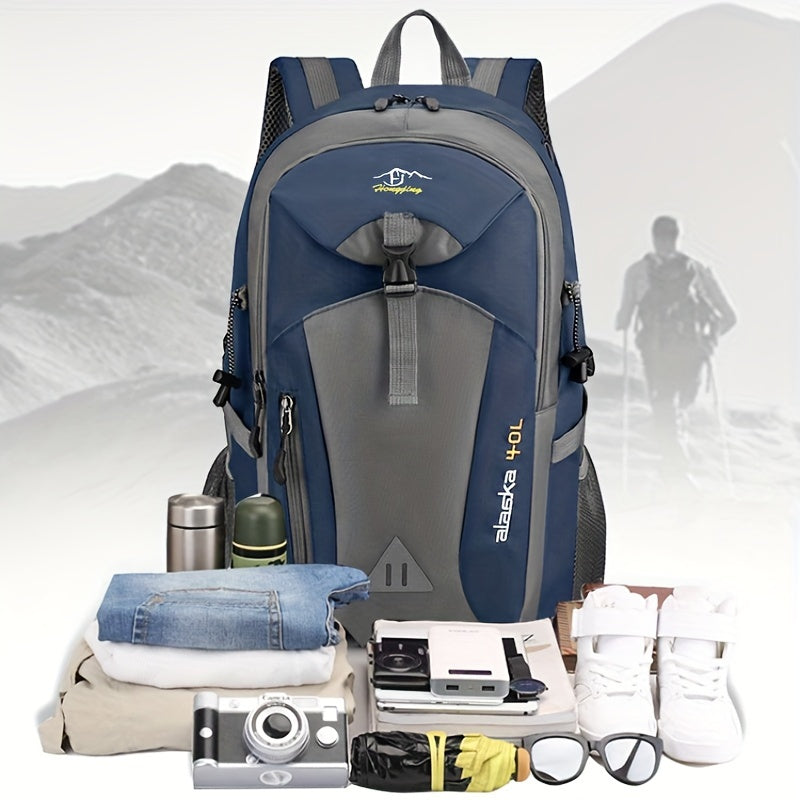 Professional unisex camping bags with water bottle straps and lightweight design.