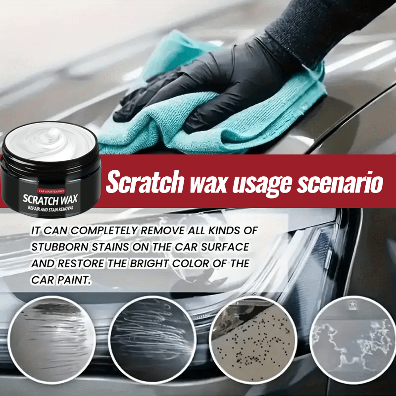 AutoPro Car Scratch Repair Wax for vehicles, 80g - Universal Paint Scratch and Swirl Remover.