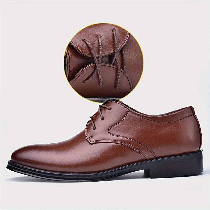 Men's lace-up formal shoes for weddings, parties, and the office.