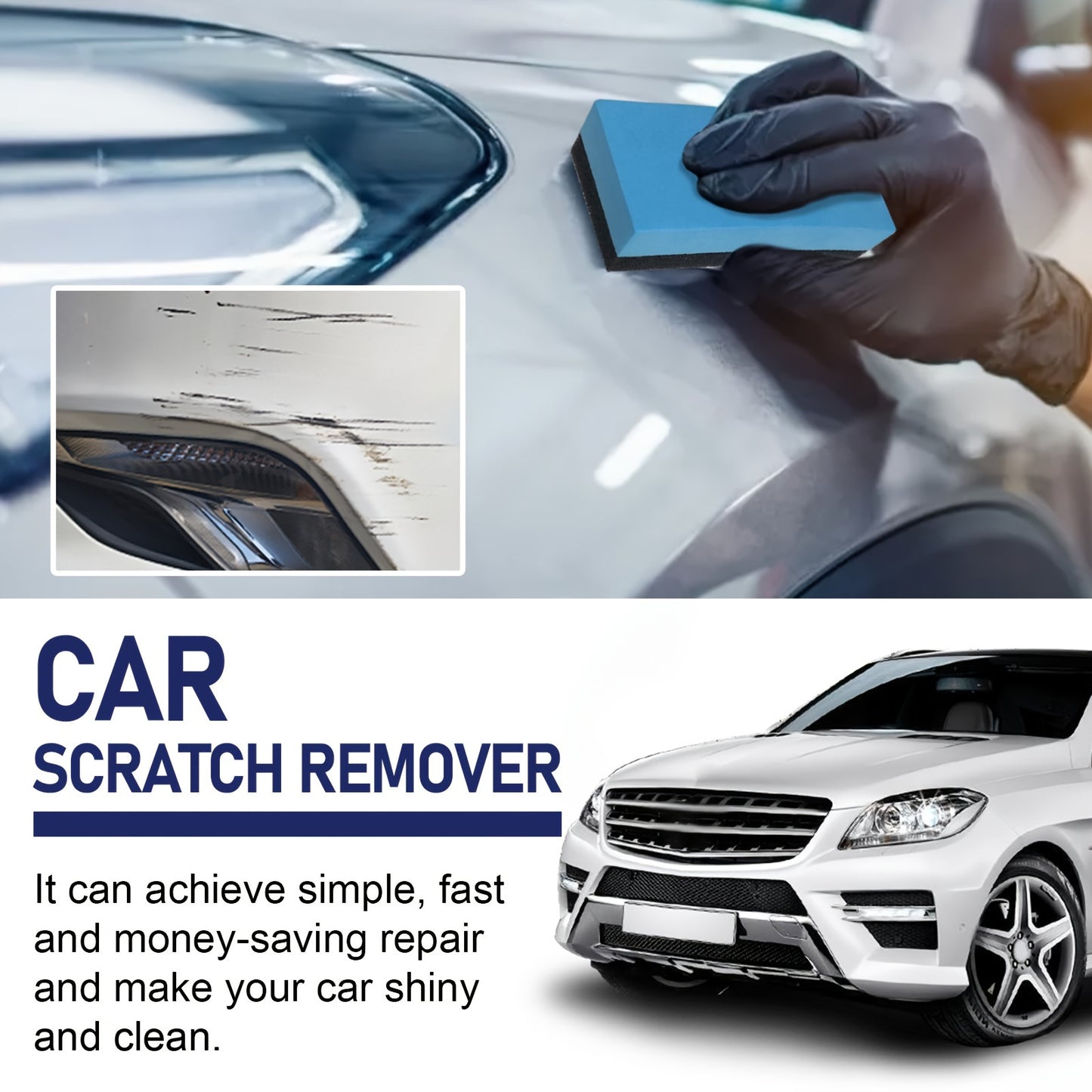 Car Scratch & Swirl Remover - Quick Paint Repair, Polishing, and Protection