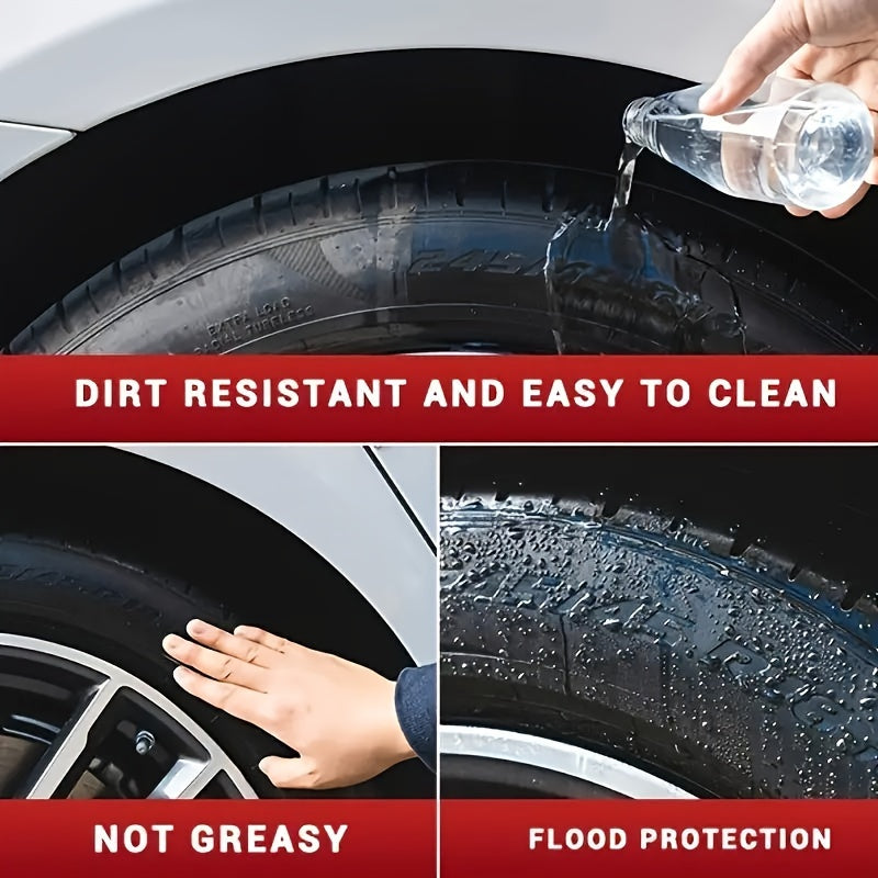 Long-lasting tire gloss enhancer with premium protection wax for a durable shine and anti-aging maintenance.