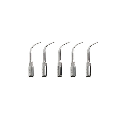 Set of 5 stainless steel dental cleaning tools for gum health and teeth cleaning. Includes non-electric interdental brushes and pick, battery-free.