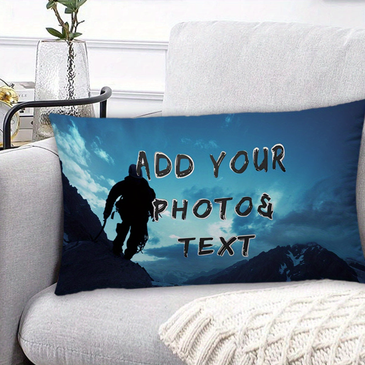 Customize your own photo pillowcase for Valentine's Day, Christmas, Thanksgiving, or any special occasion. A perfect gift for pet lovers, wedding anniversaries, or climbing enthusiasts. Made of short plush material with double-sided printing, this