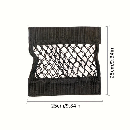 Universal car trunk seat mesh net organizer.