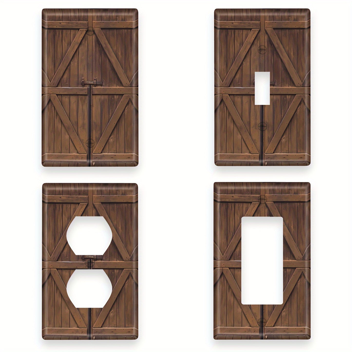 Wooden light switch cover for living room, bathroom, and bedroom décor.