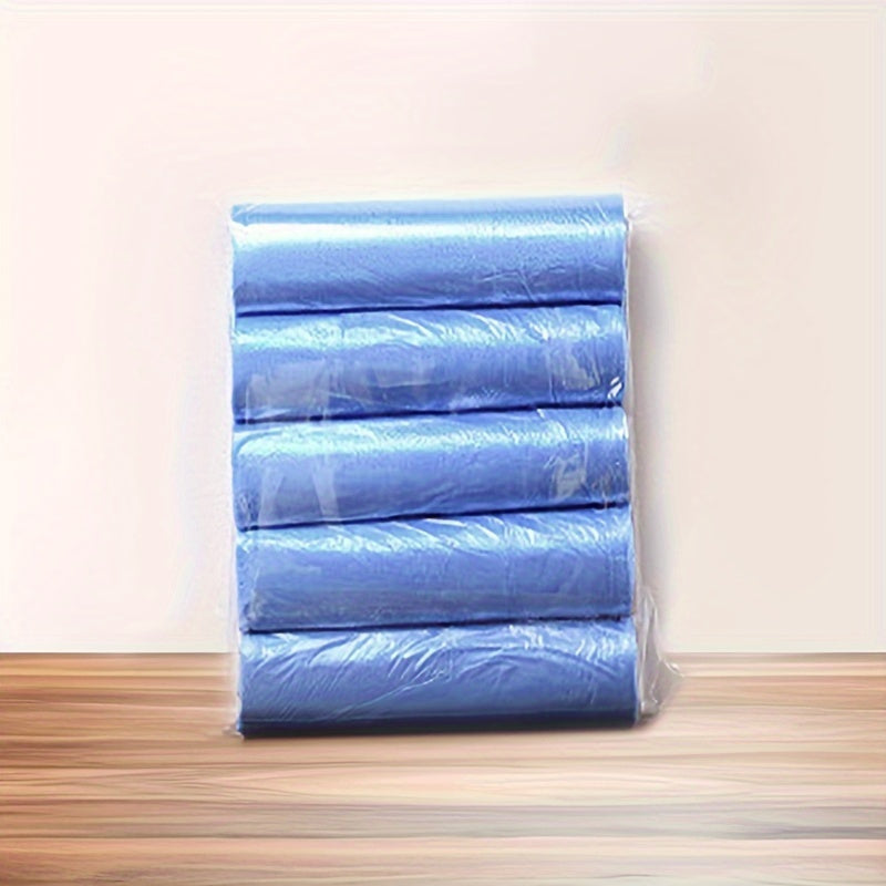 75 pieces of disposable garbage bags in 5 rolls, designed for easy use at home, kitchen, office or restaurant. Ideal for roll-on flat diaper disposal.