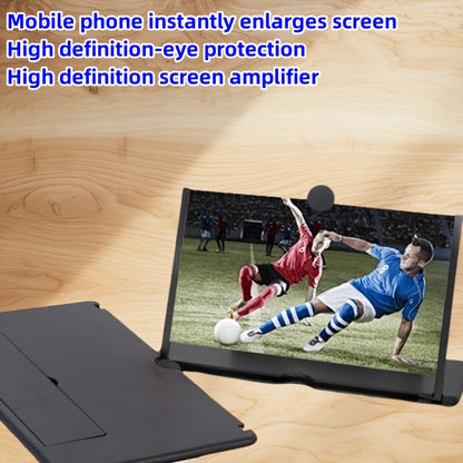 ZoomPlus 10/12 inch Smartphone Screen Amplifier with Eye Protection, Portable Stand for Students and Elderly.