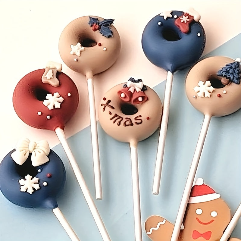 A pack of 100 disposable white Kraft paper cake pop sticks, ideal for cake decorating, weddings, parties, and desserts. Perfect for making DIY chocolate, desserts, and cheese sticks. These baking tools are great kitchen gadgets and accessories for home