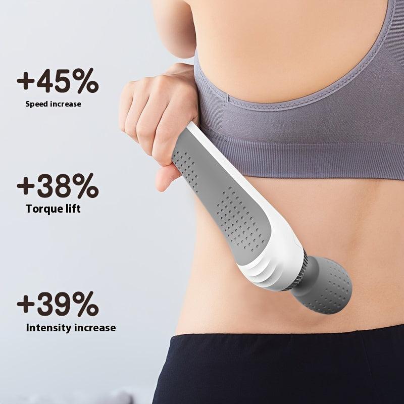 Ultra-Compact Portable Electric Massage Stick - USB rechargeable with high-speed motor and high-frequency vibration for full-body relaxation, perfect for neck, back, legs, and waist.