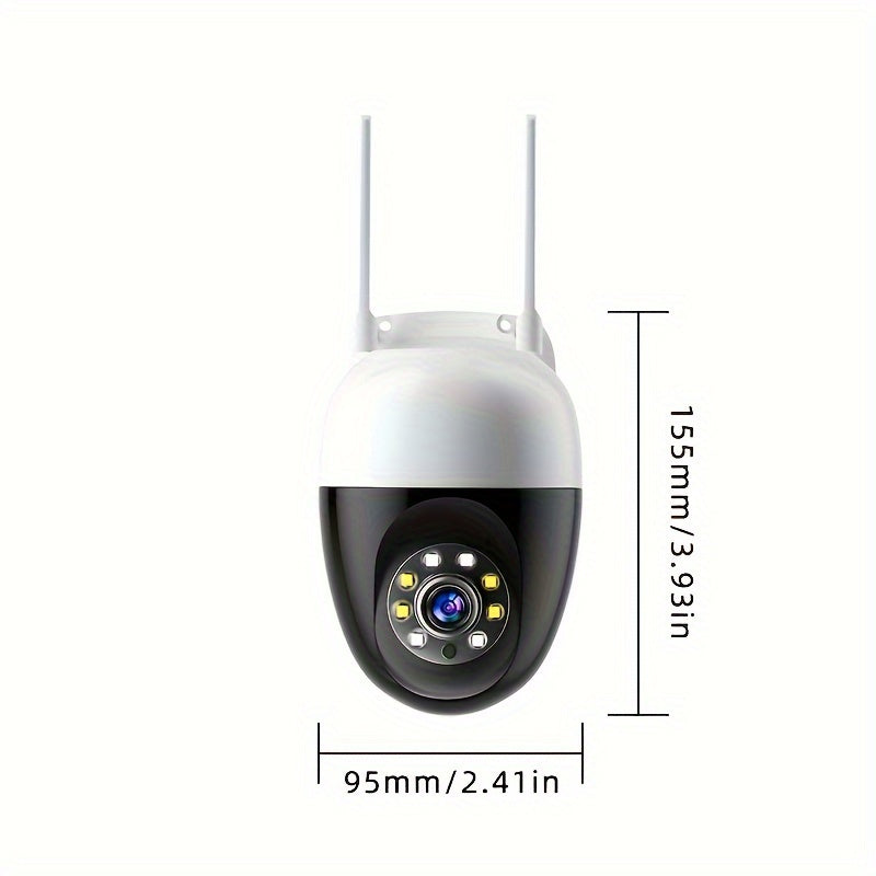 5G WiFi Outdoor Security Camera with Night Vision, Color Monitoring, Smart Tracking, and Waterproof Design - USB Powered for Home Surveillance