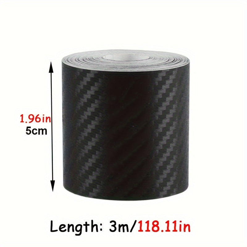 3D carbon fiber sticker film for car protection against scratches.