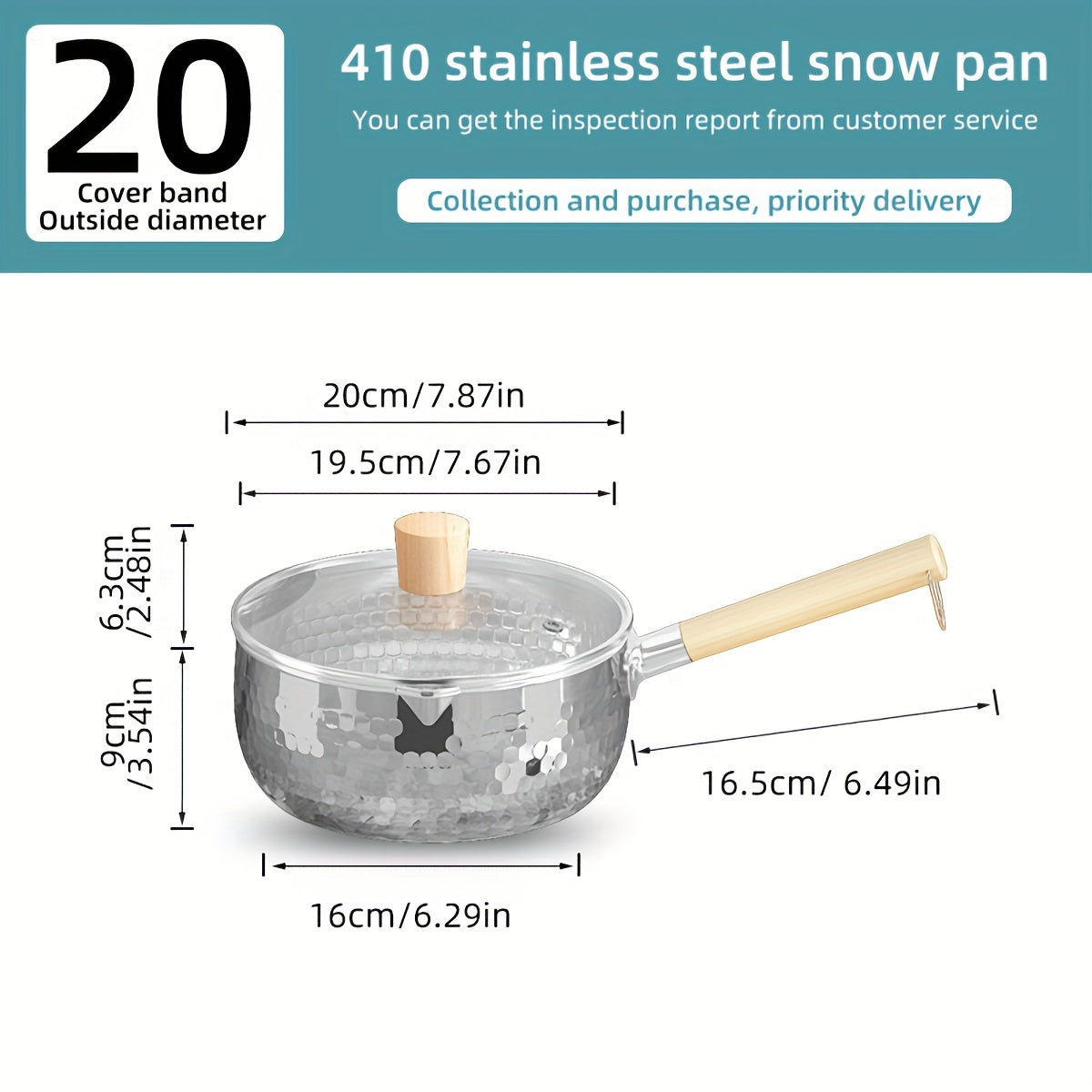 Premium 304 Stainless Steel Saucepan - 1 Piece, Thick, Non-Coated for Healthy Cooking, Ideal for Soups & Children's Meals