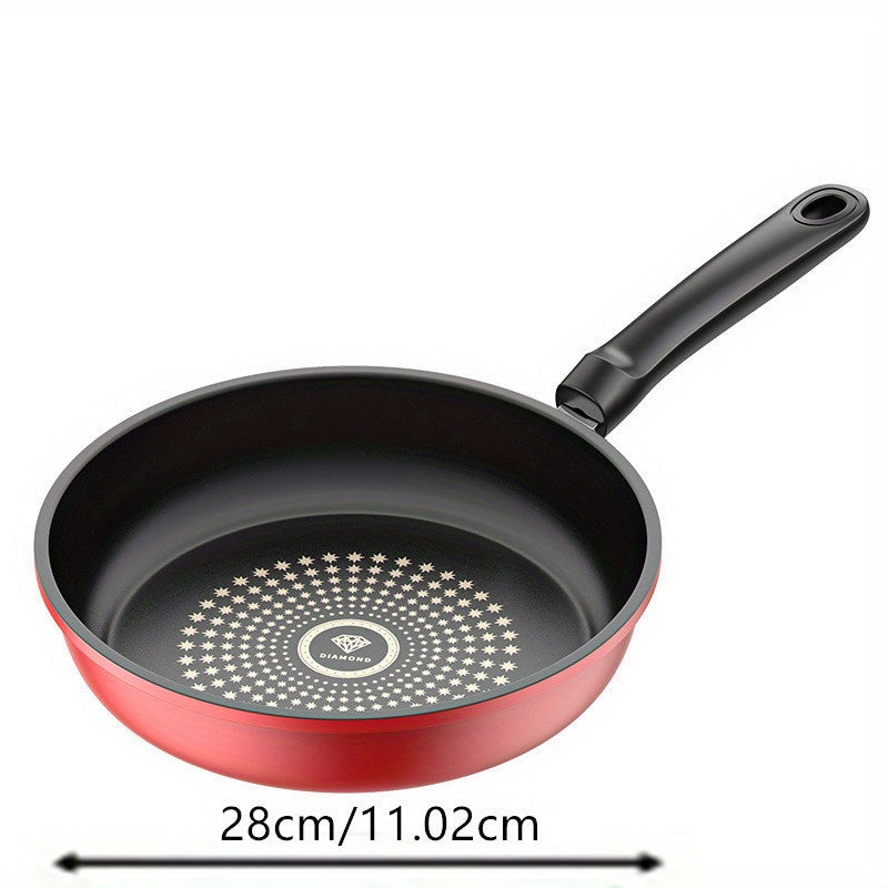 1pc 28cm (11.02") Iron Frying Pan - Heavy-Duty Non-Stick Skillet for RV Travel, Professional Kitchens, and Home Meals - Ideal for Searing Steaks, Flipping Pancakes, and Outdoor Cooking on