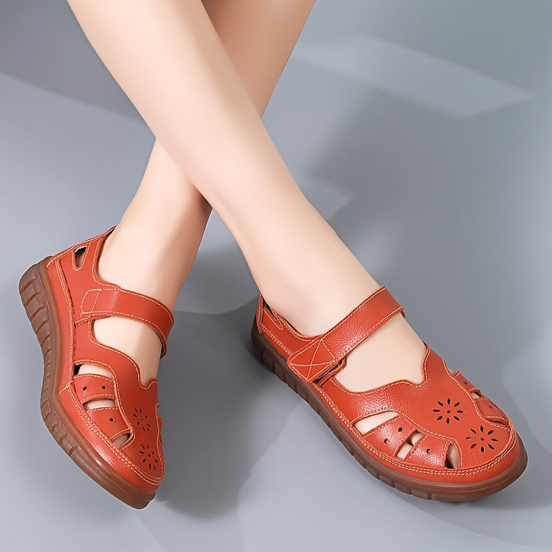 Women's slip-resistant wedge sandals for outdoor activities.