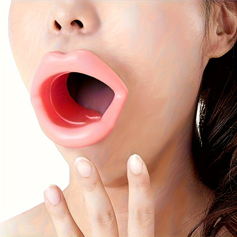 Silicone Lip Corrector and Oral Smile Trainer for Women, Portable Facial Training Tool.