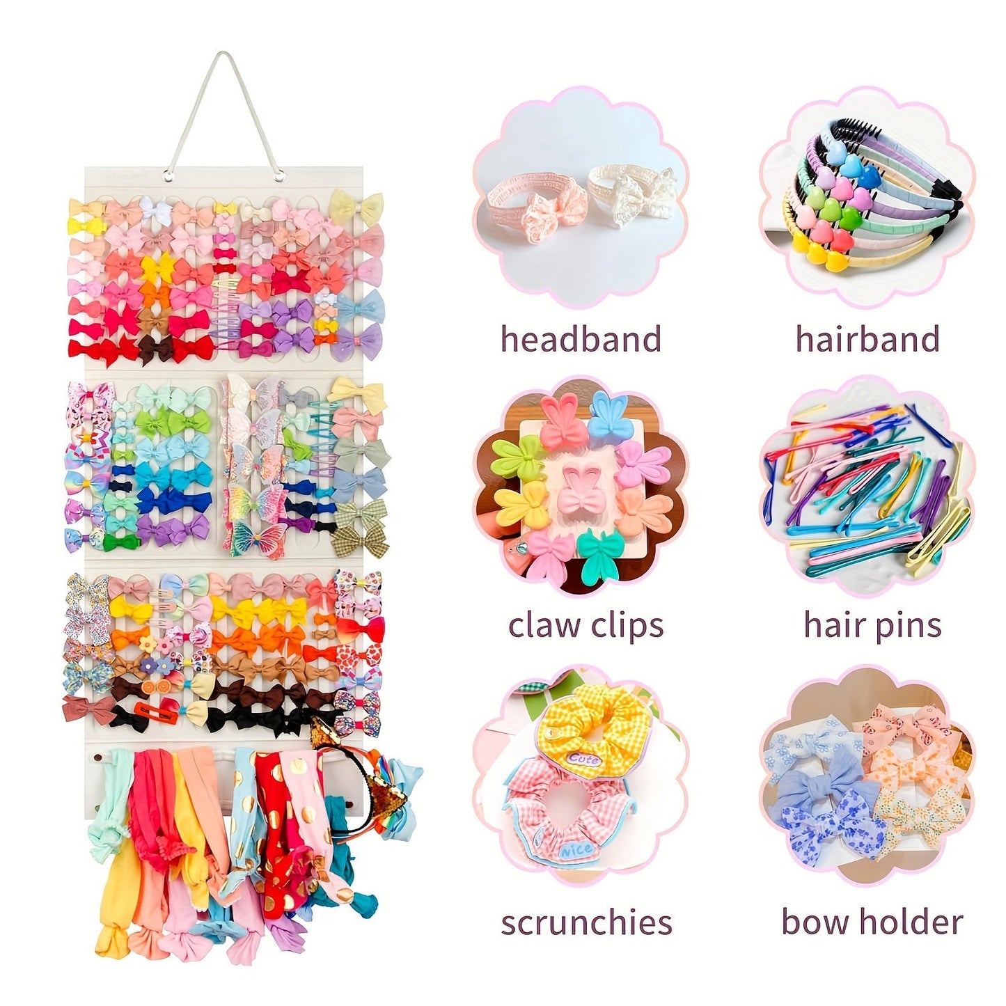 Organize Your Butterfly Hair Accessories with this Storage Rack and Box - Perfect for Headbands, Hairpins, Hairbands, and Hair Ties - Great for Halloween and Christmas Gifts