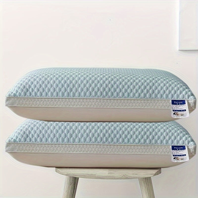 2 Cooling Tofu Pillows: Ideal for Neck & Spine Support - Breathable, Moisture-Wicking, Ideal for Home Decor & Gifts