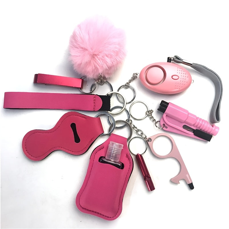 Complete Safety Set with 10 Pieces: Personal Alarm and Protective Accessories - The Perfect Birthday Gift for Women