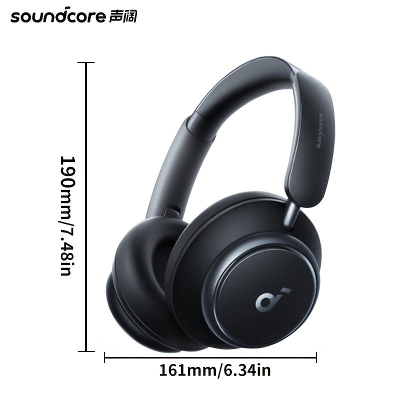 Soundcore Q45 Headphone with Active Noise Canceling, Wireless Earphones, HIFI Quality, suitable for sports, office, workout, and study. Compatible with mobile phones, featuring an