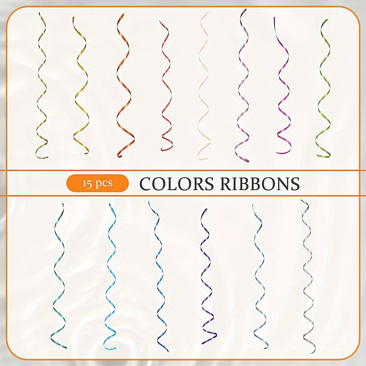 15 craft ribbon rolls, 10m each, versatile plastic ribbons for gift wrapping, bows, and decorations on various occasions, with no need for electricity or batteries. Suitable for Christmas, Halloween, Easter, Hanukkah, Thanksgiving, and Valentine's Day.