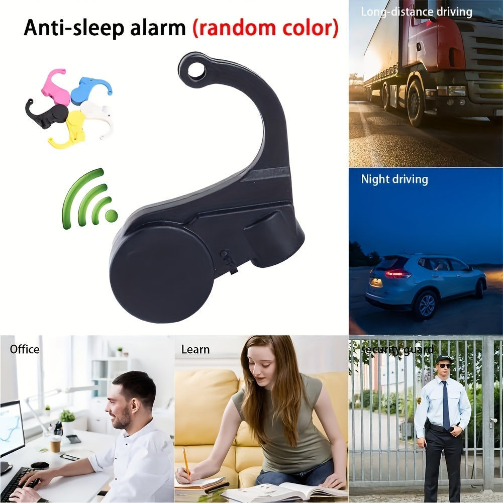 1pc AutoGuard Anti-Sleeping Device for Drivers, Car Safety Reminder Alarm, Non-Rechargeable Button Battery Operated, Includes Electronic Components, Vehicle Accessory